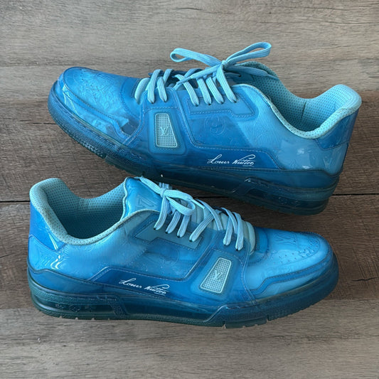 Lv Trainer “Blue Transparent” Size 11 Used no box
