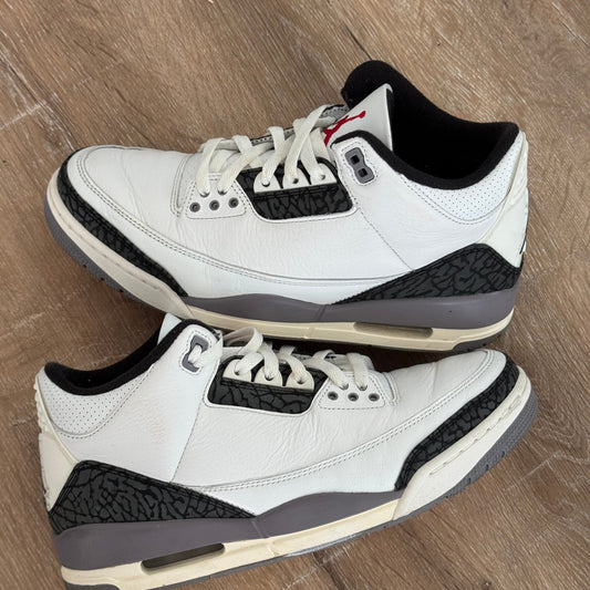 Jordan 3 “Cement Grey” Size 9 Used